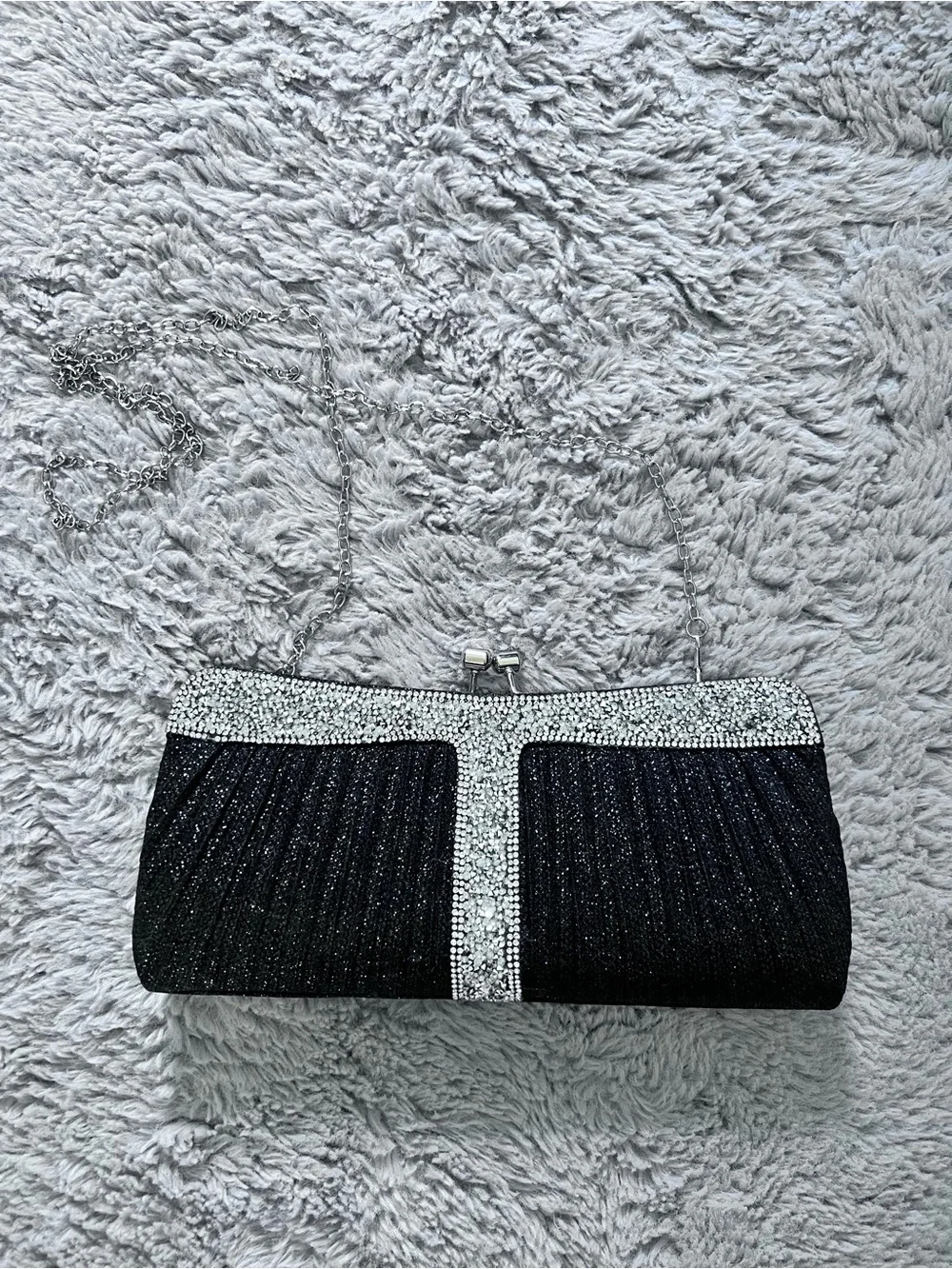 Formal Black Clutch Bag